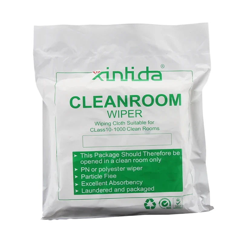 6x6 Cleanroom Nonwoven Polyester Wipers